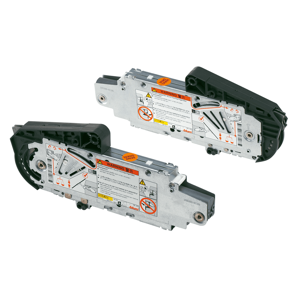 Aventos HS Type D Up/Over Lift Mechanism Set, Light Gray - Main Image
