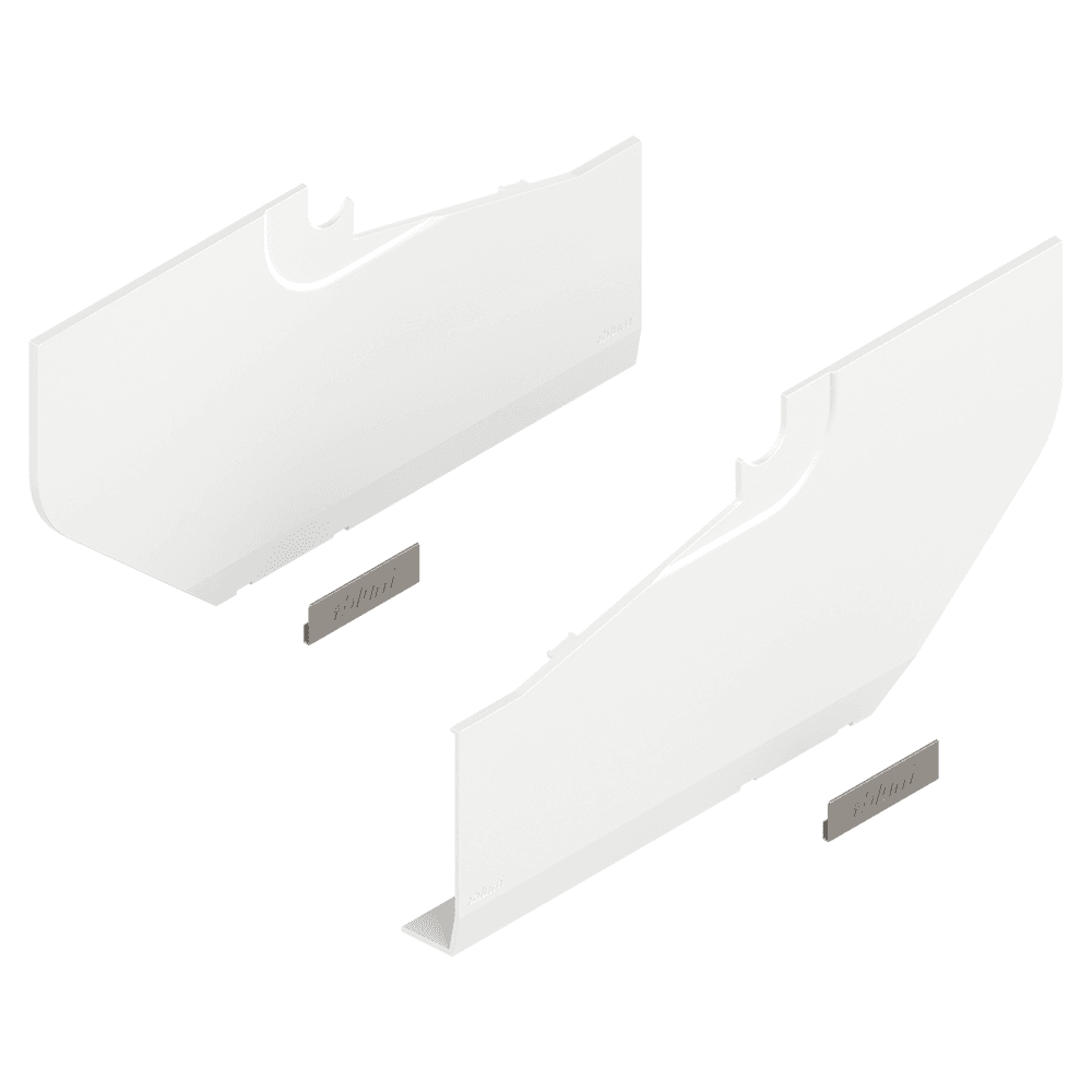 Aventos HS Large Cover Cap Set, Silk White - Main Image