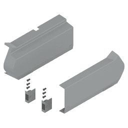Aventos HF Large Cover Cap Set for Servo-Drive, Deep Gray - Alt Image 1