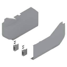 Aventos HL Large Cover Cap Set for Servo-Drive, Deep Gray - Alt Image 1