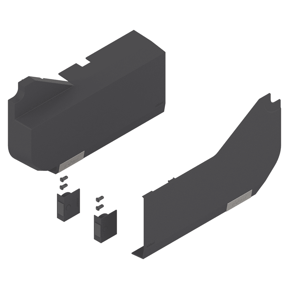 Aventos HL Large Cover Cap Set for Servo-Drive, Deep Gray - Main Image