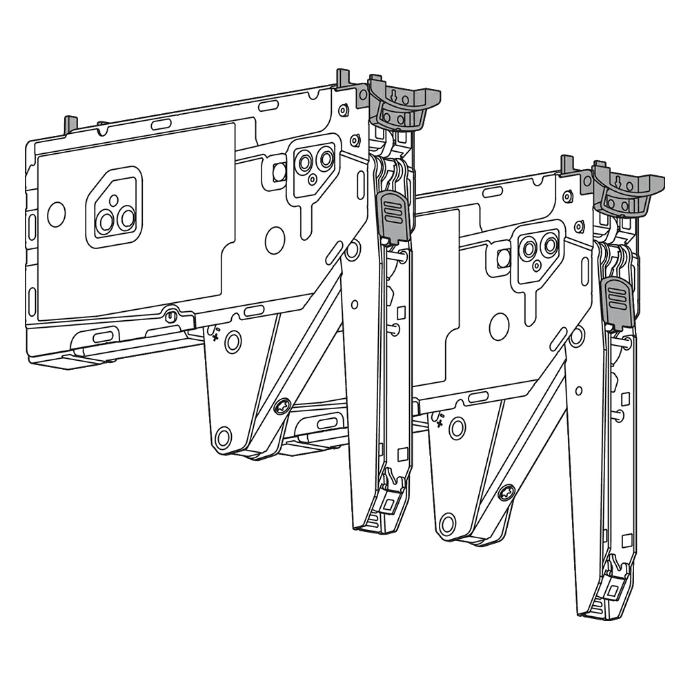 Aventos HK-Top Tip-On Lift Mechanism, Power Factor 150 - 450 - Alt Image 2
