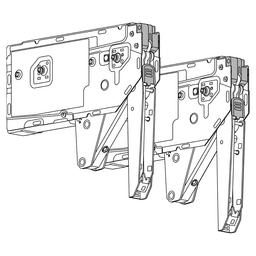 Aventos HK Top Stay Lift Mechanism, Power Factor 1730 - 5200 for TIP-ON, Zinc-Plated Alt 2 - Image