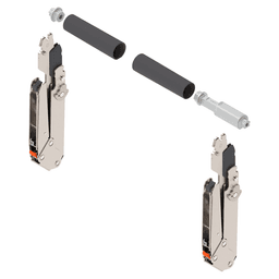 Aventos HL Top Lift Up Lever Set, Nickel-Plated, 300mm - 340mm Cabinet Height Main - Image