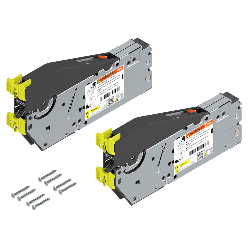 Aventos HS Top Up/Over Lift Mechanism Set with Screw-On, Zinc-Plated, Door Weight 2.75Kg - 12.75Kg Main - Image