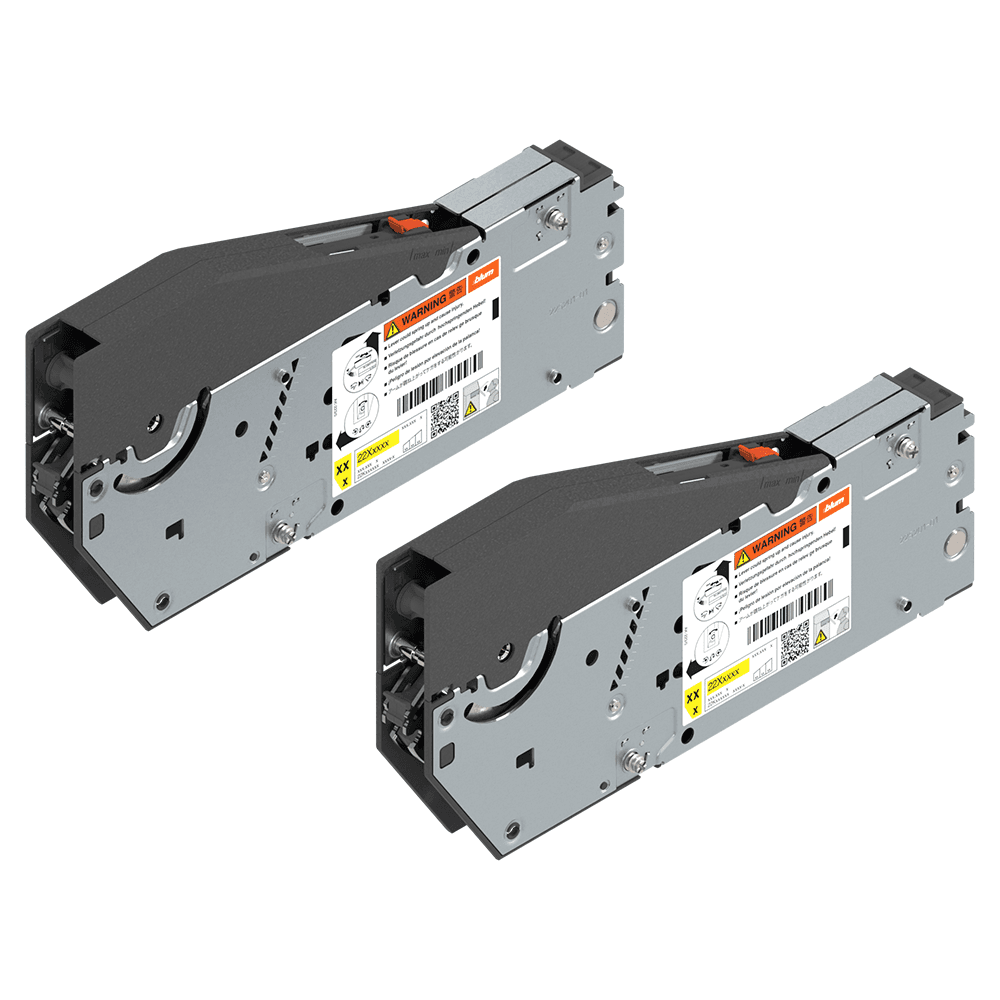 Aventos HS Top Up/Over Lift Mechanism Set with System Screw, Zinc-Plated, Door Weight 3.5Kg - 16.5Kg Main - Image