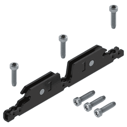 Aventos HKi Front Fixing Bracket for Aluminium Frame, Screw-On, Onyx Black Main - Image