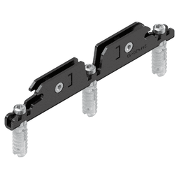 Aventos HKi Front Fixing Bracket for Wooden Door, Expando, 5mm, Onyx Black Main - Image