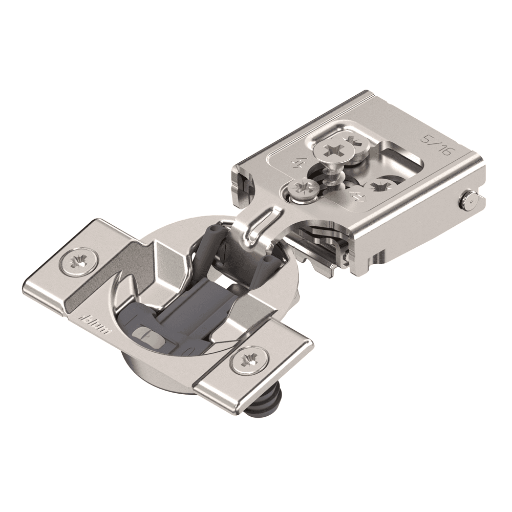 Compact 30C2 105˚ Opening Wrap-Around Face Frame Hinge, 45mm Boring Pattern, Soft-Closing, 5/16" Overlay, Dowelled - Main Image