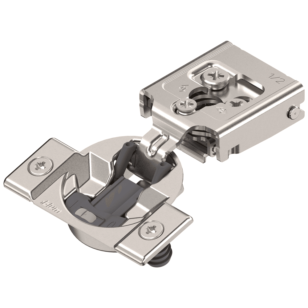 COMPACT CLIP 30C2 105° Opening Wrap-Around Face Frame Hinge,45mm Borin Pattern, Soft-Closing, 1/2" Opening, Press-In - Main Image