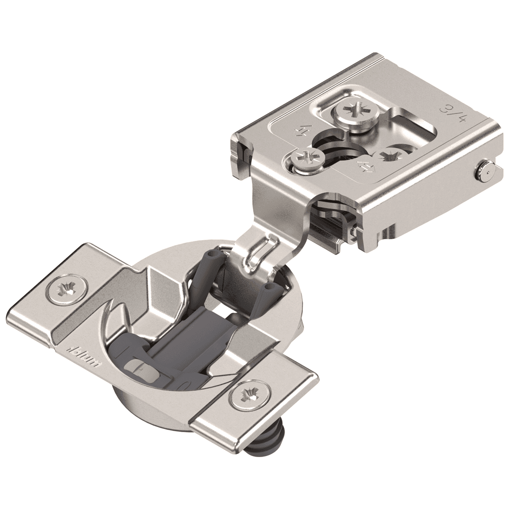 COMPACT CLIP 30C2 105° Opening Wrap-Around Face Frame Hinge,45mm Borin Pattern, Soft-Closing, 3/4" Opening, Press-In - Main Image