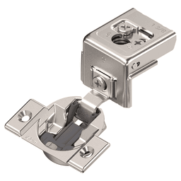 Compact Clip 31C3 110&deg; Opening Wrap-Around Face Frame Hinge, 45mm Boring Pattern, Self-Closing, 1-3/8&quot; Overlay, Screw-On Main - Image