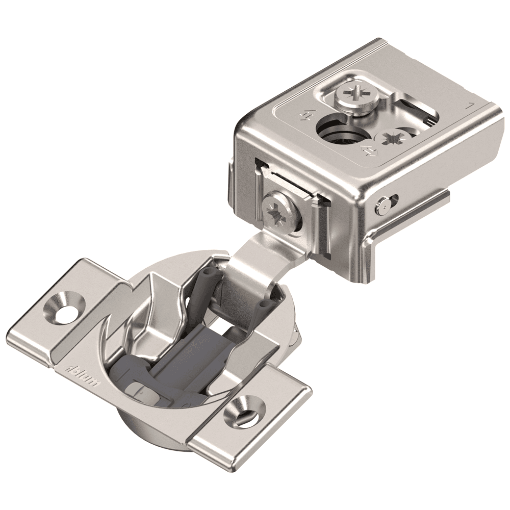 COMPACT CLIP 31C3 110° Opening Wrap-Around Face Frame Hinge,45mm Borin Pattern, Soft-Closing, 1" Opening, Screw-On - Main Image