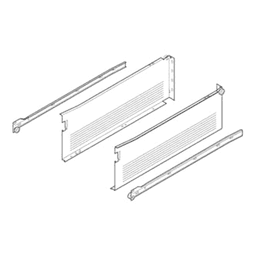 Blum Metabox 320H Drawer Slide with 75lb Capacity, 3/4 Extension, Soft-Closing, 6", White, 20 image 2