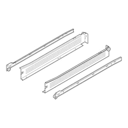 Blum Metabox 320N Drawer Slide with 75lb Capacity, 3/4 Extension, Self-Close-Ready, 2-1/8", White, 11 - Wide range of heights, lengths and optional accessories