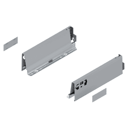 Blum Tandembox Intivo Drawer Profile in Gray 14 inch - Close-Up View
