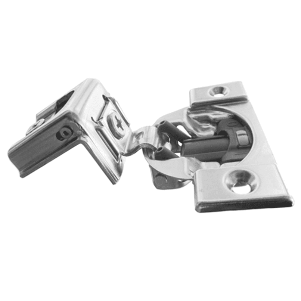 Compact 38C 107&#730; Opening Wrap-Around Face Frame Hinge, 45mm Boring Pattern with BLUMOTION Soft-Closing, 1-1/4" Overlay, Screw-On - Main Image