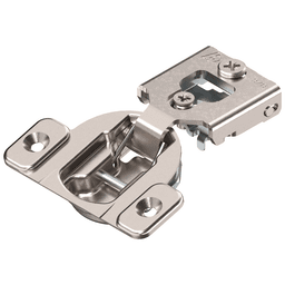 Compact 38N 105&#730; Opening Wrap-Around Face Frame Hinge, 45mm Boring Pattern, Self-Closing, 3/8" Overlay, Screw-On - Main Image