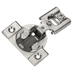 Compact 38N 105&#730; Opening Wrap-Around Face Frame Hinge, 45mm Boring Pattern with BLUMOTION Soft-Closing, 1/2" Overlay, Screw-On - Main Image