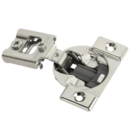 Compact 38N 105&#730; Opening Wrap-Around Face Frame Hinge, 45mm Boring Pattern with BLUMOTION Soft-Closing, 5/8" Overlay, Screw-On - Main Image