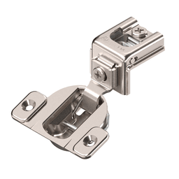 Compact 39C 110&#730; Opening Wrap-Around Face Frame Hinge, 45mm Boring Pattern, Self-Closing, 1-1/4" Overlay, Screw-On - Main Image