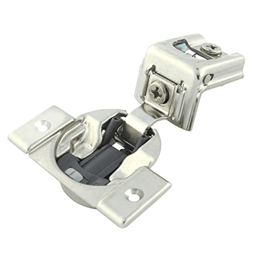 Compact 39C 110&#730; Opening Wrap-Around Face Frame Hinge, 45mm Boring Pattern with BLUMOTION Soft-Closing, 1" Overlay, Dowelled - Main Image