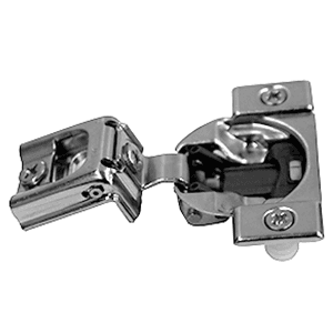 Compact 39C 110&#730; Opening Wrap-Around Face Frame Hinge, 45mm Boring Pattern with BLUMOTION Soft-Closing, 1-9/16" Overlay, Dowelled - Main Image