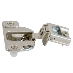 Compact 39C 110˚ Opening Wrap-Around Face Frame Hinge, 45mm Boring Pattern, Self-Closing, 1" Overlay, Screw-On - Alt Image 1
