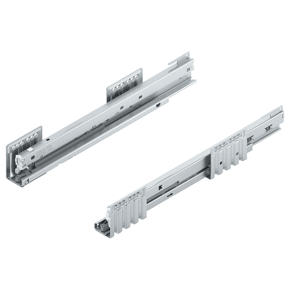 Merivobox Cabinet Profile with 40kg Capacity, Full Extension, Zinc-Plated, 400mm Main - Image