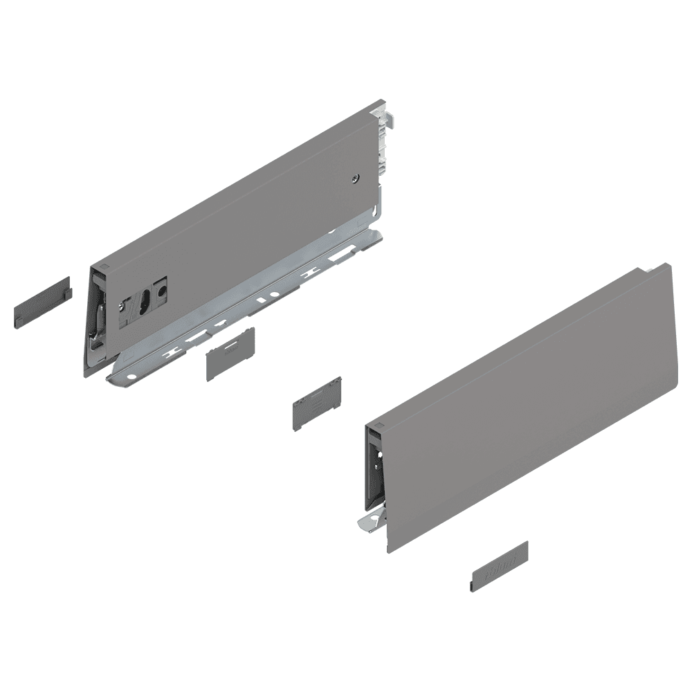 Merivobox Drawer Profile M-Height 91mm, Indium Gray Matte, 400mm Alt 1 - Image