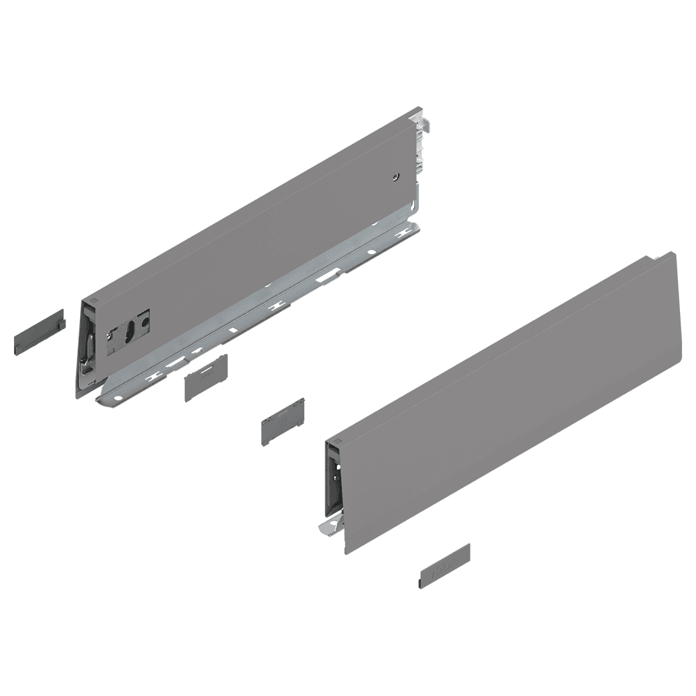 Merivobox Drawer Profile M-Height 91mm, Indium Gray Matte, 350mm Main - Image