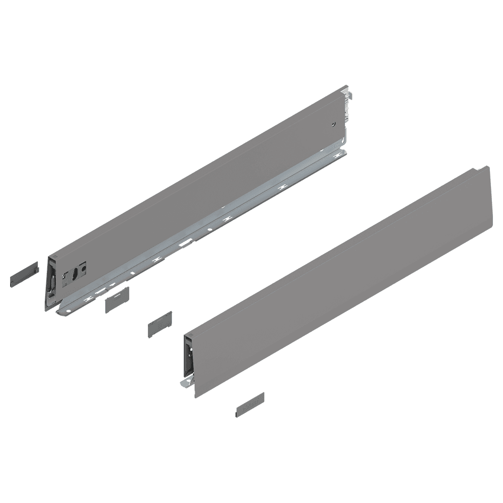 Merivobox Drawer Profile M-Height 91mm, Indium Gray Matte, 550mm Main - Image