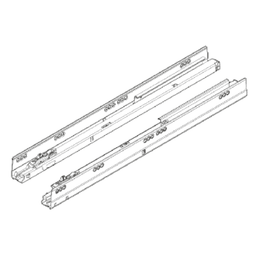 Blum Tandembox Cabinet Member with 75lb Capacity, Full Extension, BLUMOTION, Zinc, 20" - Side View