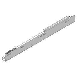 500mm Tandembox Right-Hand Cabinet Profile with Blumotion, Zinc-Plated Main - Image