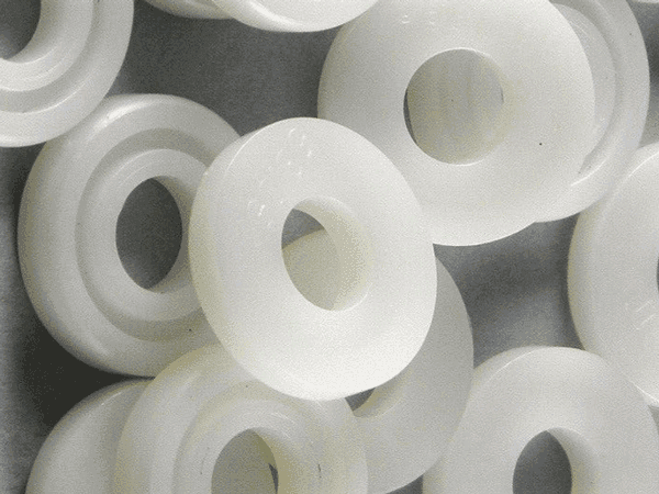 Peter Meier Drawer Runner Spacer - White, 3mm, Nylon, Diameter 13mm x 15mm, 58.057 Sold as Each