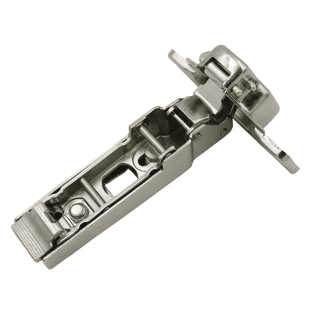 Clip 100° Opening Hinge, 45mm Bore Pattern, Free-Swinging, Full Overlay, Nickel-Plated, Dowelled - Alt Image 4