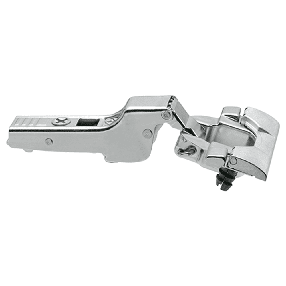 Clip Top 110° Opening Hinge, 45mm Bore Pattern, Free-Swinging, Half Overlay, Nickel-Plated, Inserta - Main Image