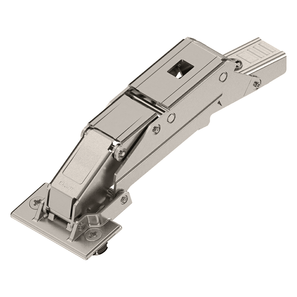 Clip Top 110° Opening Hinge, 32mm Boring Pattern, Free-Swing, Full Overlay, Nickel-Plated, Expando - Alt Image 1