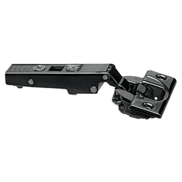 Clip Top 110° Opening Hinge with BLUMOTION Soft-Closing, 45mm Bore Pattern, Full Overlay, Onyx Black, Screw-On - Main Image
