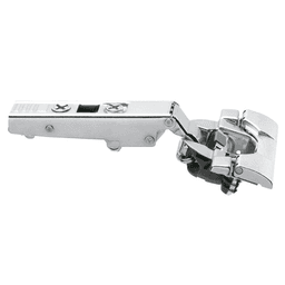 Clip Top 110° Opening Hinge with BLUMOTION Soft-Closing, 45mm Bore Pattern, Full Overlay, Nickel-Plated, Inserta - Main Image