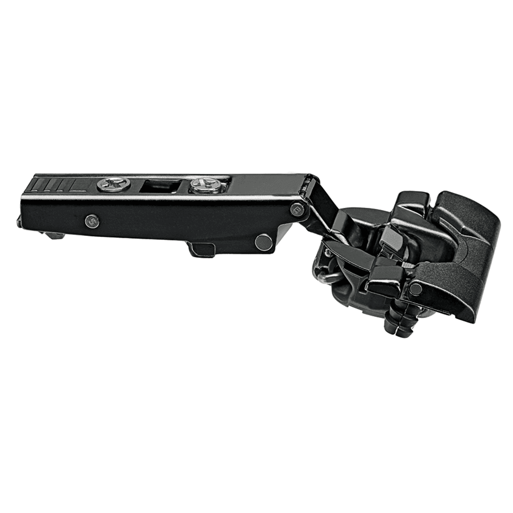 Clip Top 110° Opening Hinge with BLUMOTION Soft-Closing, 45mm Bore Pattern, Full Overlay, Onyx Black, Inserta - Main Image