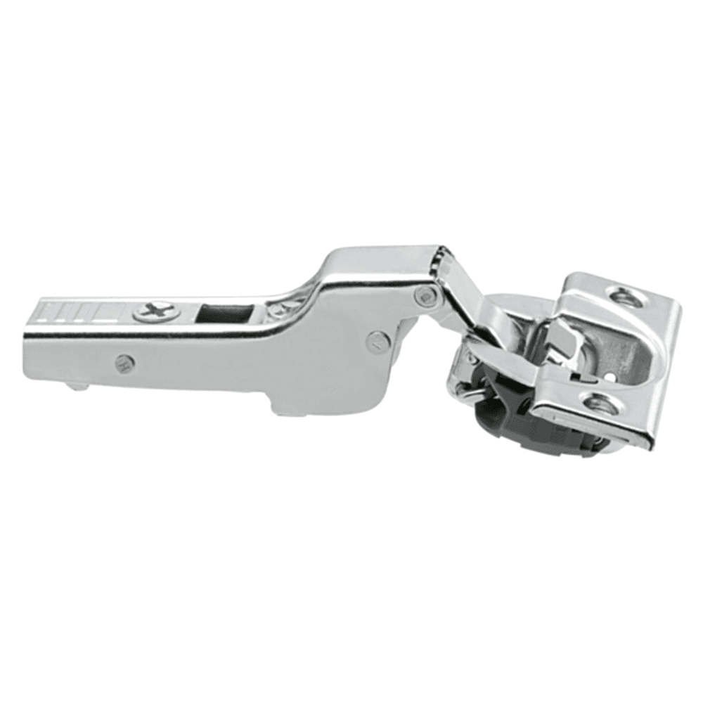Clip Top 110° Opening Hinge with BLUMOTION Soft-Closing, 45mm Bore Pattern, Half Overlay, Nickel-Plated, Screw-On - Main Image