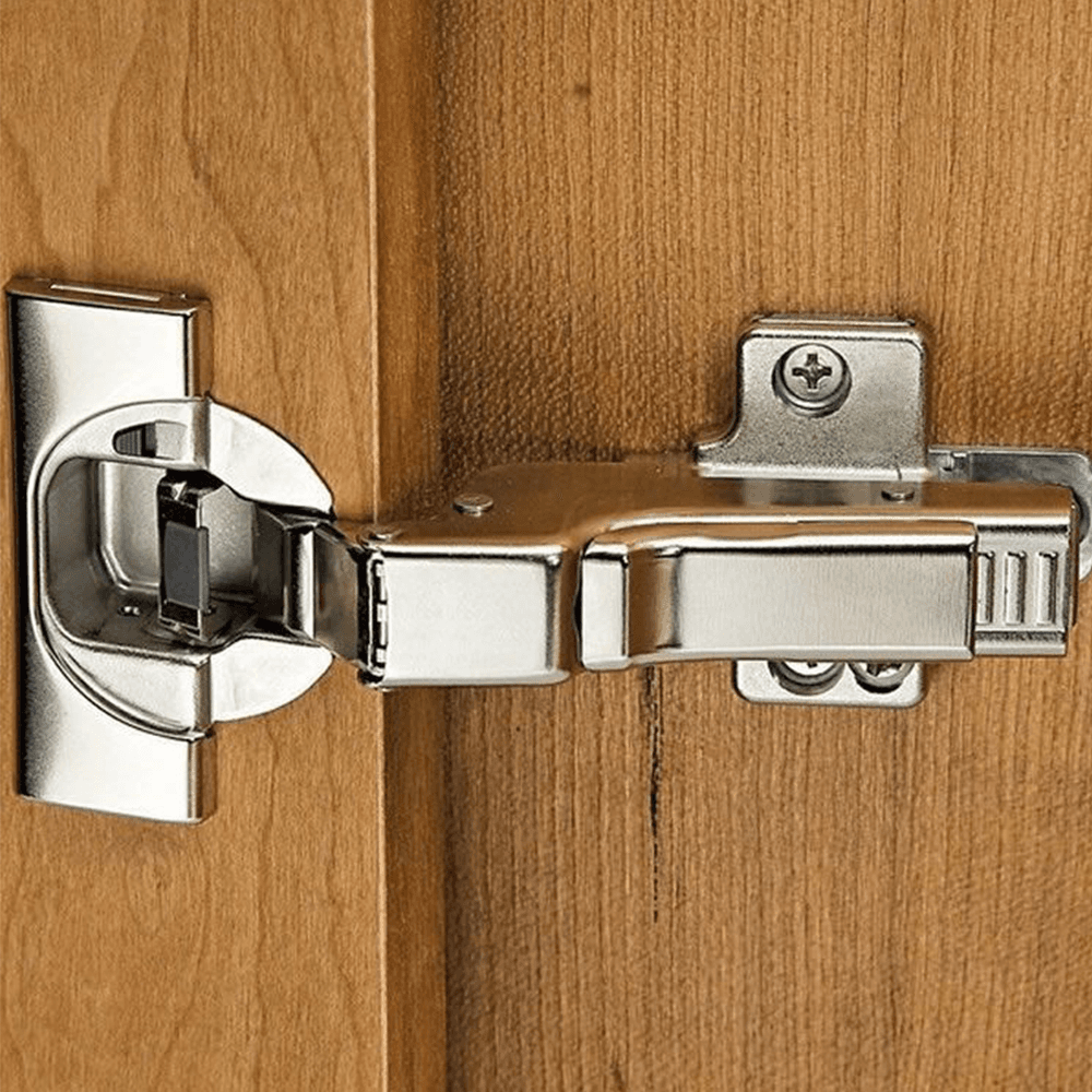 Clip Top 110° Opening Hinge with BLUMOTION Soft-Closing, 45mm Bore Pattern, Half Overlay, Onyx Black, Screw-On - Alt Image 3