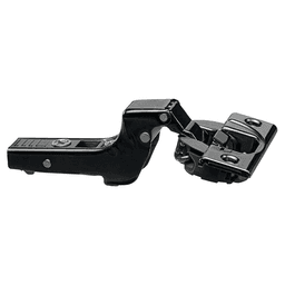 Clip Top 110° Opening Hinge with BLUMOTION Soft-Closing, 45mm Bore Pattern, Inset, Onyx Black, Screw-On - Main Image