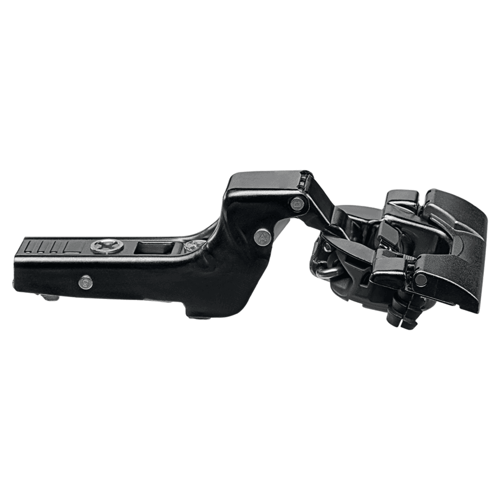 Clip Top 110° Opening Hinge with BLUMOTION Soft-Closing, 45mm Bore Pattern, Inset, Onyx Black, Inserta - Main Image