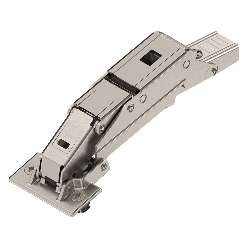 Clip Top 110° Opening Hinge with BLUMOTION Self-Closing, 32mm Boring Pattern, Full Overlay, Nickel-Plated, Expando - Alt Image 1