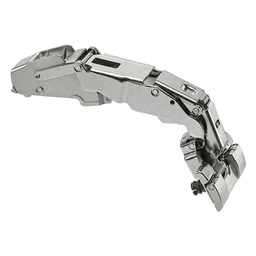 Clip Top 155° Opening Zero Protrusion Hinge with BLUMOTION Soft-Closing, 45mm Bore Pattern, Half Overlay, Nickel-Plated, Inserta - Main Image