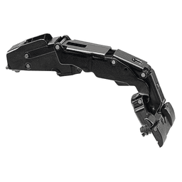 Clip Top 155° Opening Zero Protrusion Hinge with BLUMOTION Soft-Closing, 45mm Bore Pattern, Half Overlay, Onyx Black, Inserta - Main Image