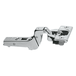 Clip Top 95° Opening Thick Door Hinge, 45mm Bore Pattern, Self-Closing, Inset, Nickel-Plated, Dowelled - Main Image