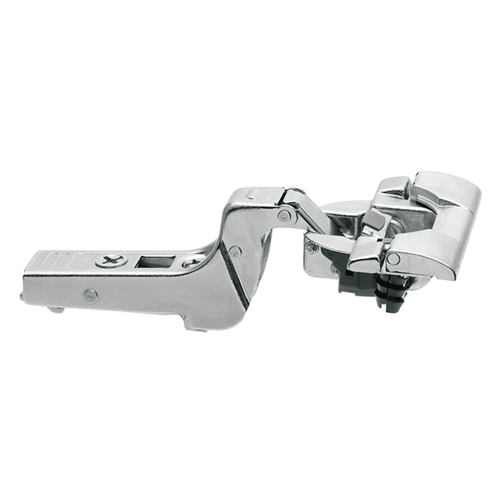 Clip Top 95° Opening Thick Door Hinge, 45mm Bore Pattern, Self-Closing, Inset, Nickel-Plated, Inserta - Main Image